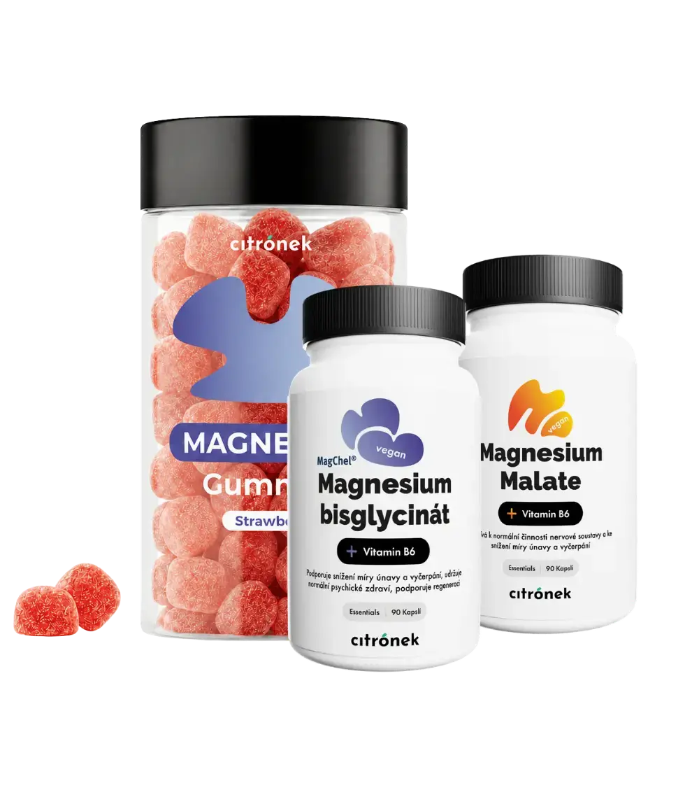 Ukázka kombinace gummies a kapslových produktů do firemního balíčku