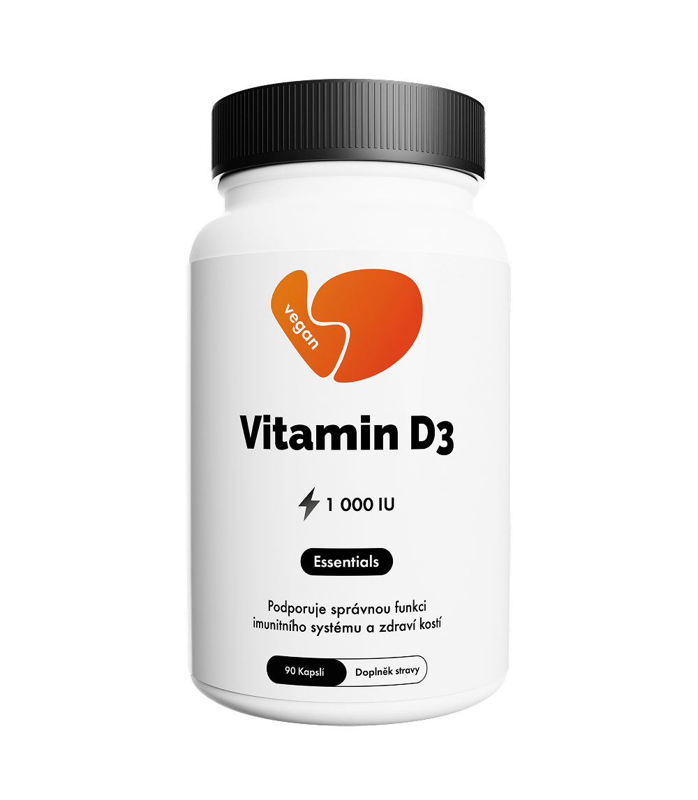 Citronek Vitamin D3 1000 IU – 90 veganských kapslí | Zdraví kostí a imunity