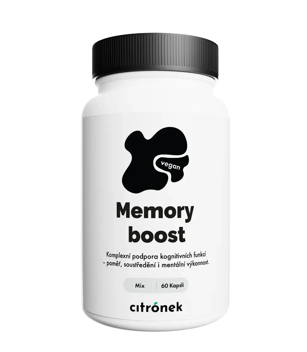 Memory Boost – 60 veganských kapslí | Ginkgo Biloba &amp; Bacopa pro paměť a soustředění
