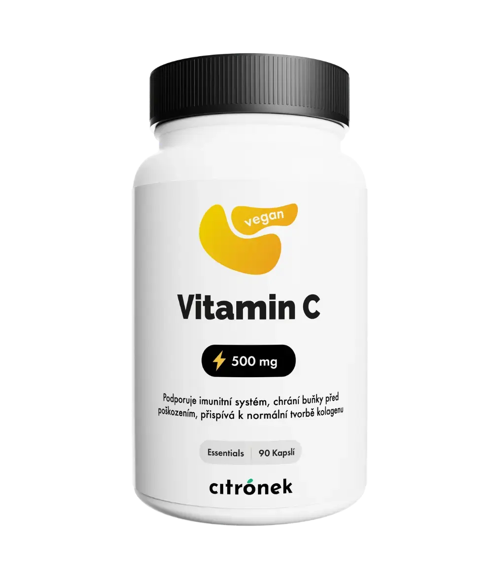 Citronek Vitamin C 500 mg s šípky – 90 veganských tablet | Podpora imunity a energie