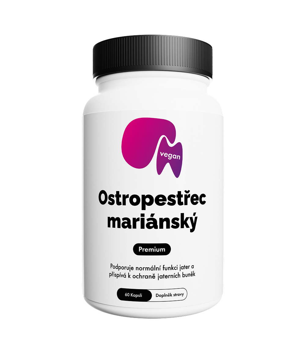Citronek Ostropestřec Mariánský 200 mg Silymarinu – 60 veganských kapslí | Podpora jater