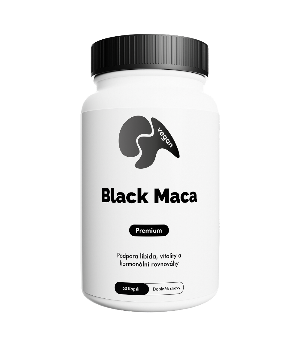 Černá Maca – 60 veganských kapslí | Extrakt 10:1 pro podporu libida a vitality