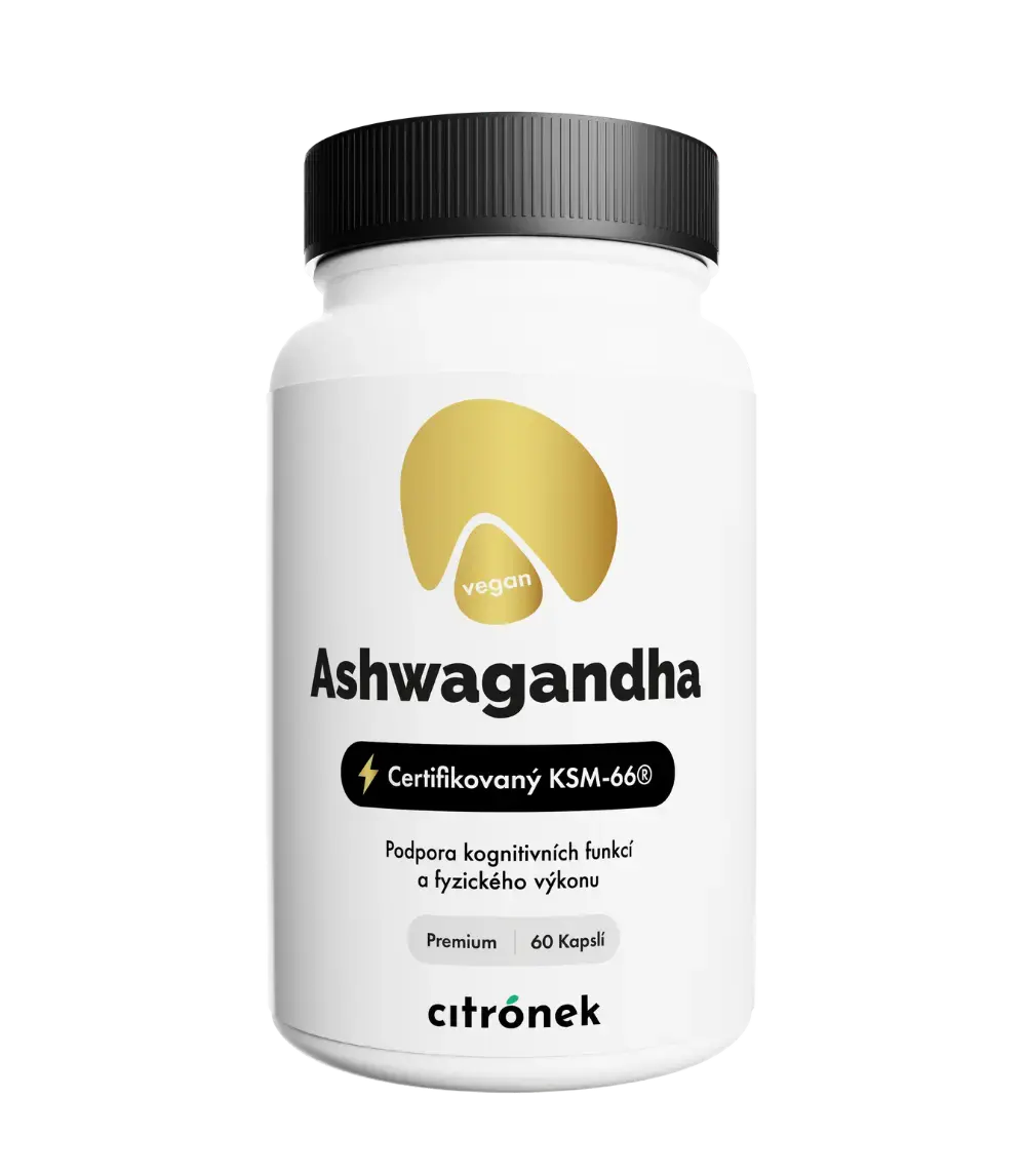 Citronek Ashwagandha 500 mg – 60 veganských kapslí | Adaptogen pro stres a výkon