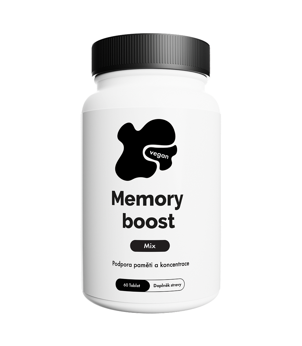 Memory Boost – 60 veganských kapslí | Ginkgo Biloba &amp; Bacopa pro paměť a soustředění