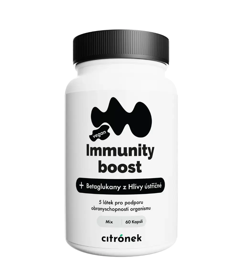 Citronek Immunity Boost – 60 veganských kapslí | Beta-glukany, vitamin C, D3, zinek, selen